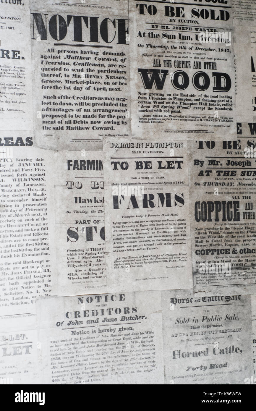 Old Newspaper Cuttings Stock Photo Alamy