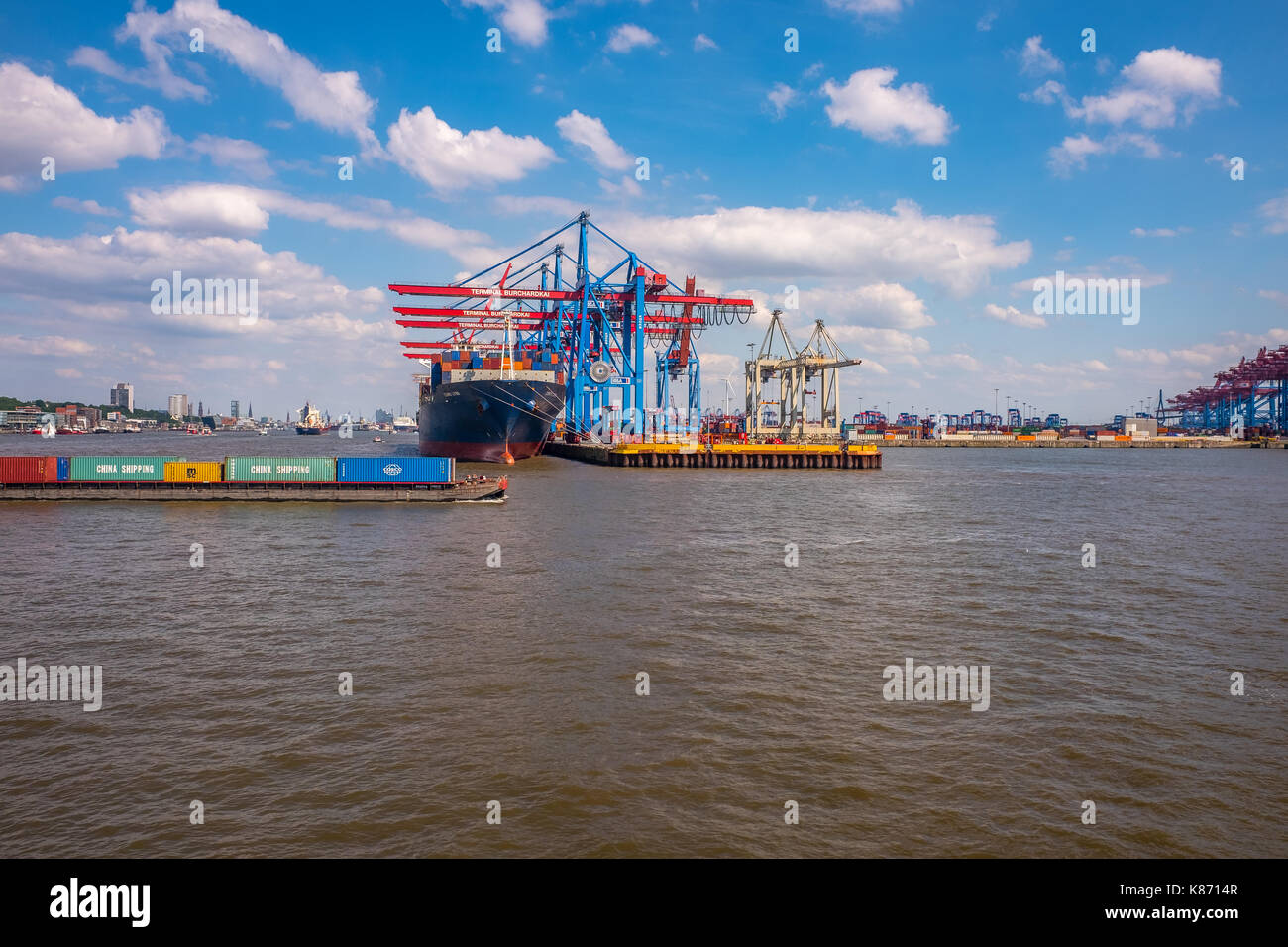 the port of Hamburg Stock Photo - Alamy