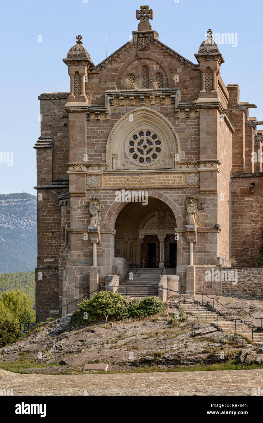 Castle Javier in the province of Navarre, region of Spain. Famous for