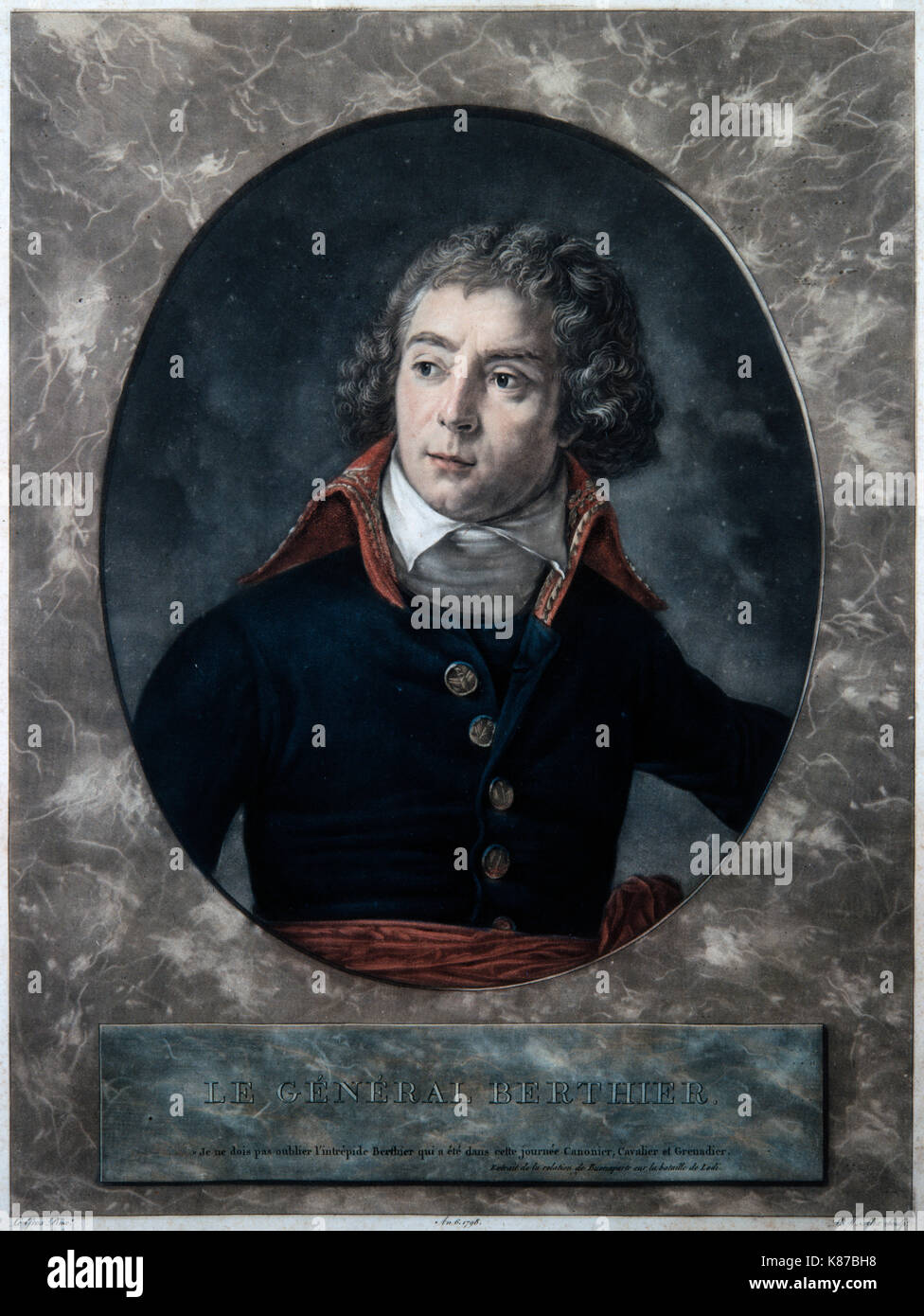 Louis Alexandre Berthier, french general by Antoine Jean Gros - 1797 Stock Photo