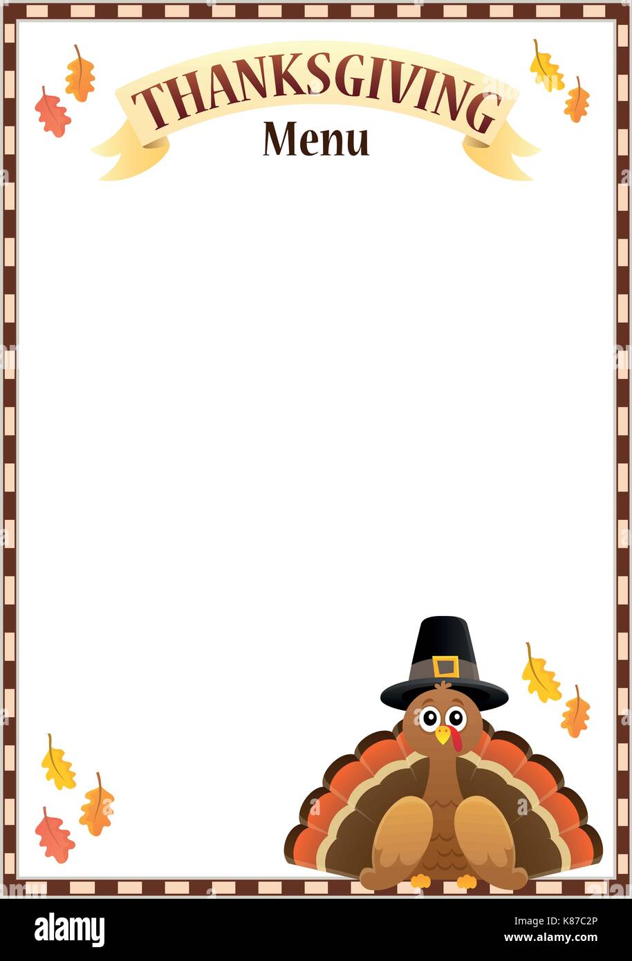Thanksgiving menu theme image 3 - eps10 vector illustration. Stock Vector