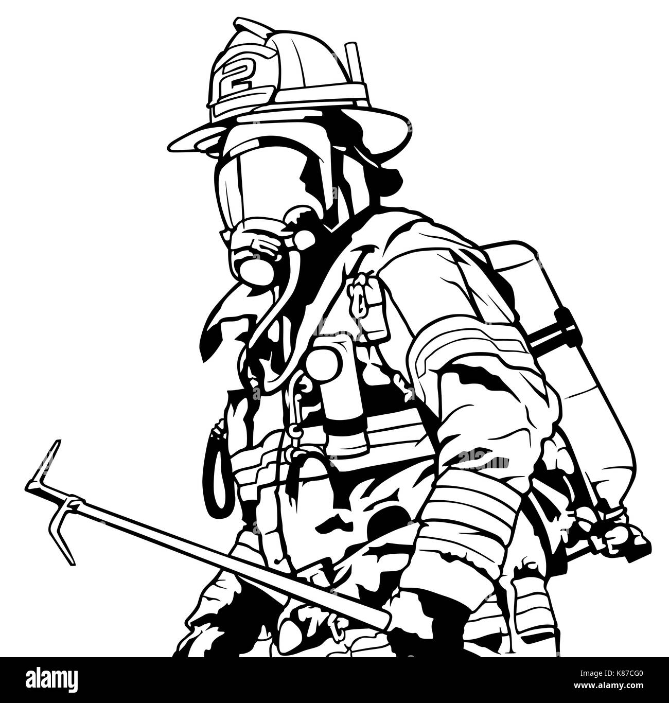 Cartoon Drawing Of Fire Man Suit Sketch with simple drawing
