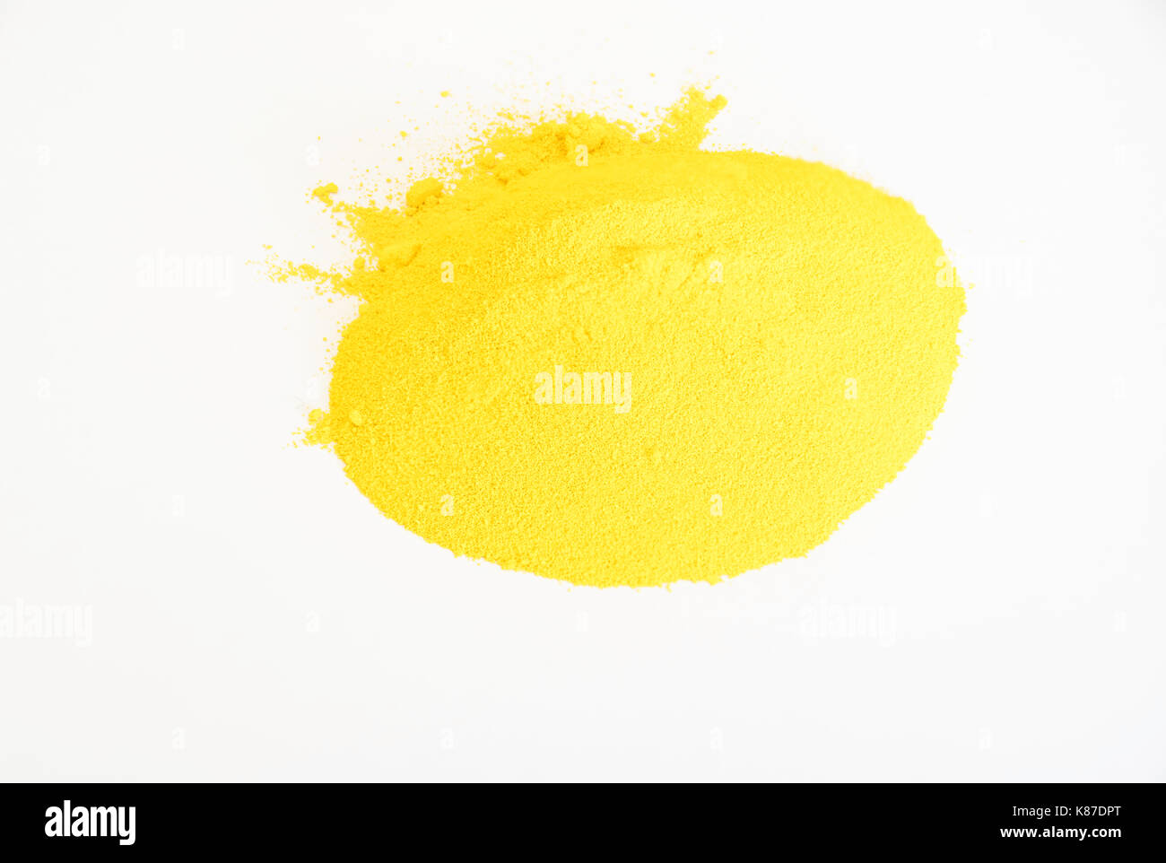 extreme close up of gold pigment isolated over white background Stock ...