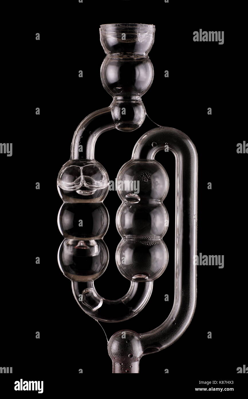 Bubbler airlock as used in beer and wine brewing. Stock Photo