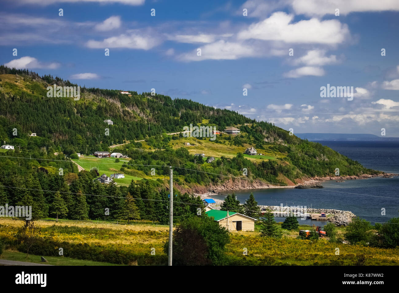 Ballantynes Cove along the north shore of Antigonish County along the