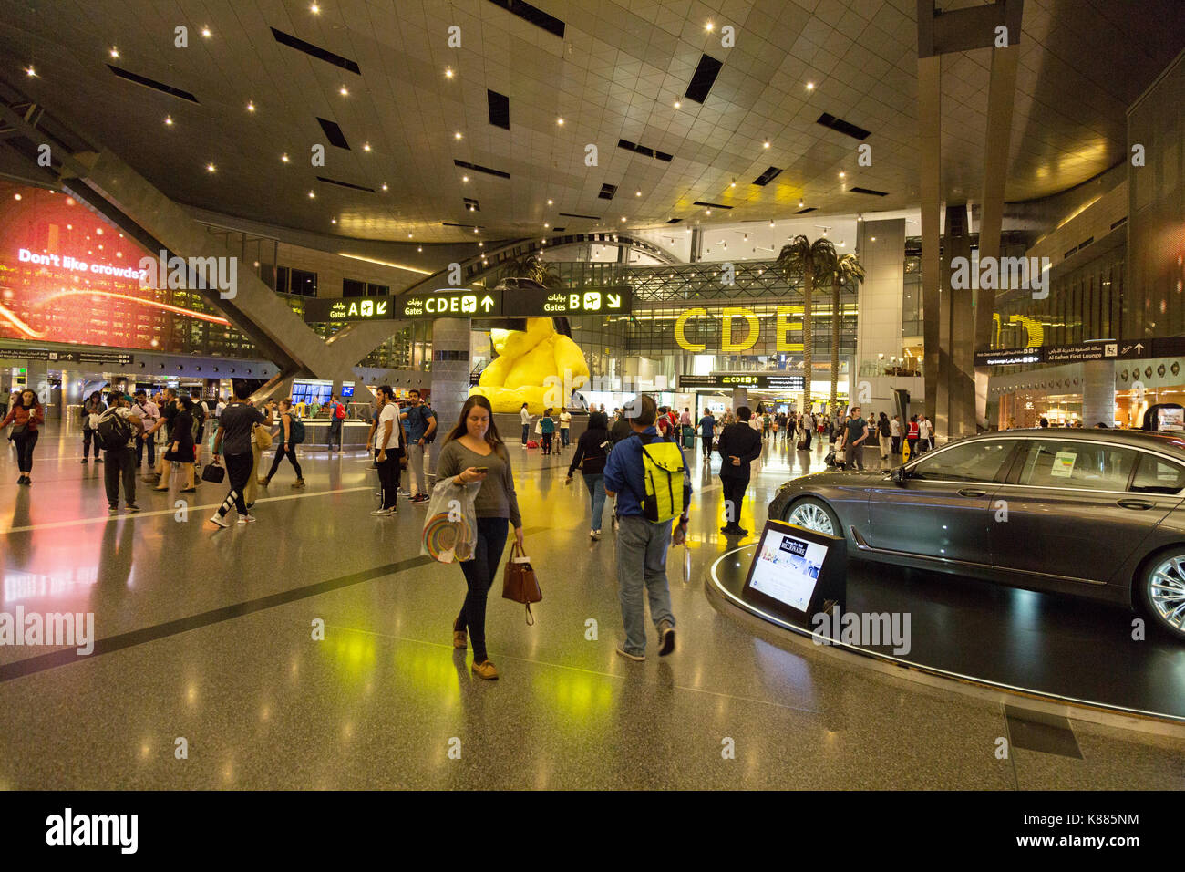 Terminal Interior, Hamad International Airport, Doha, Qatar, Middle East  Stock Photo - Alamy