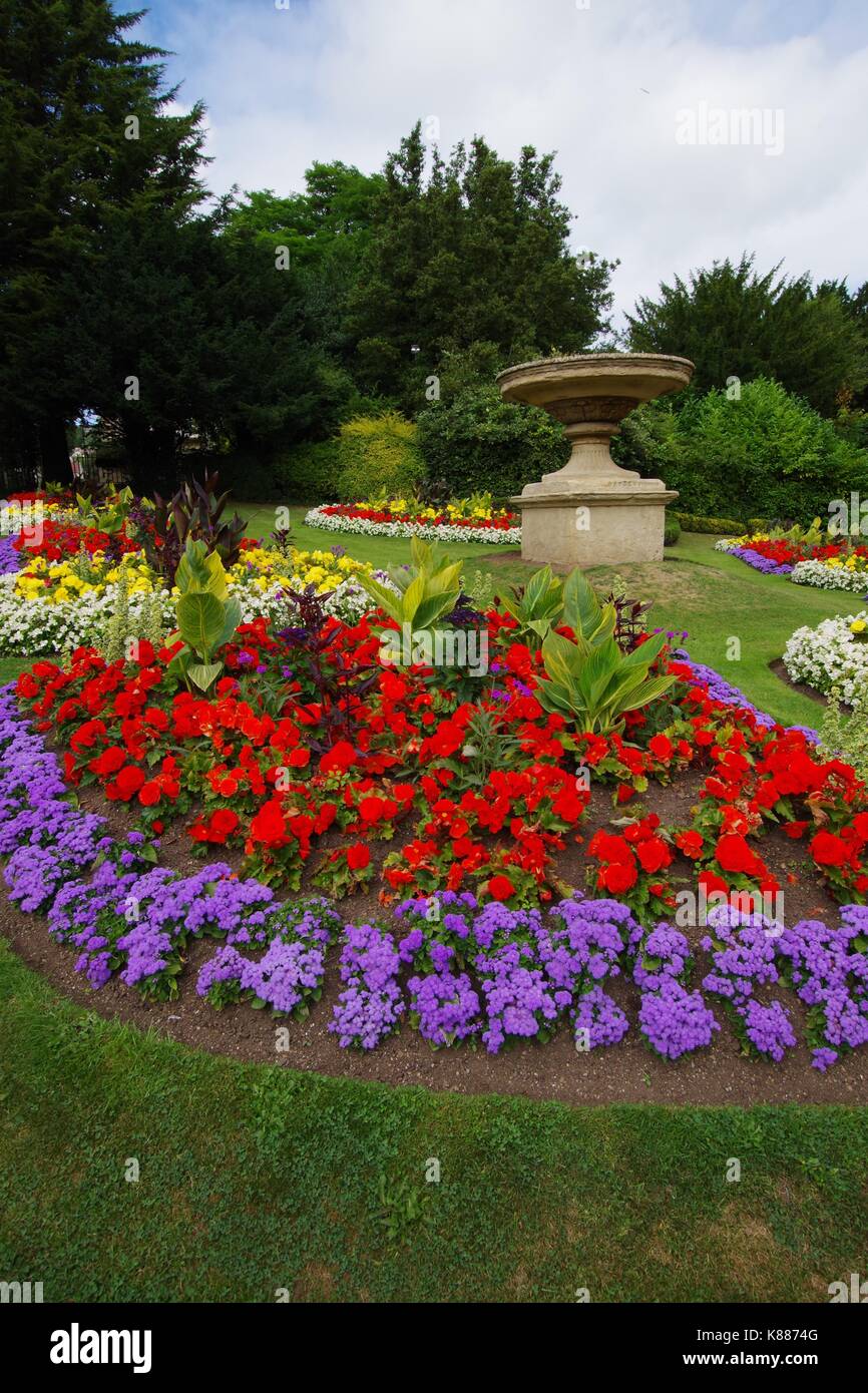 Flower Beds in Vibrant Summer Bloom, Royal Victoria Park, Royal Avenue