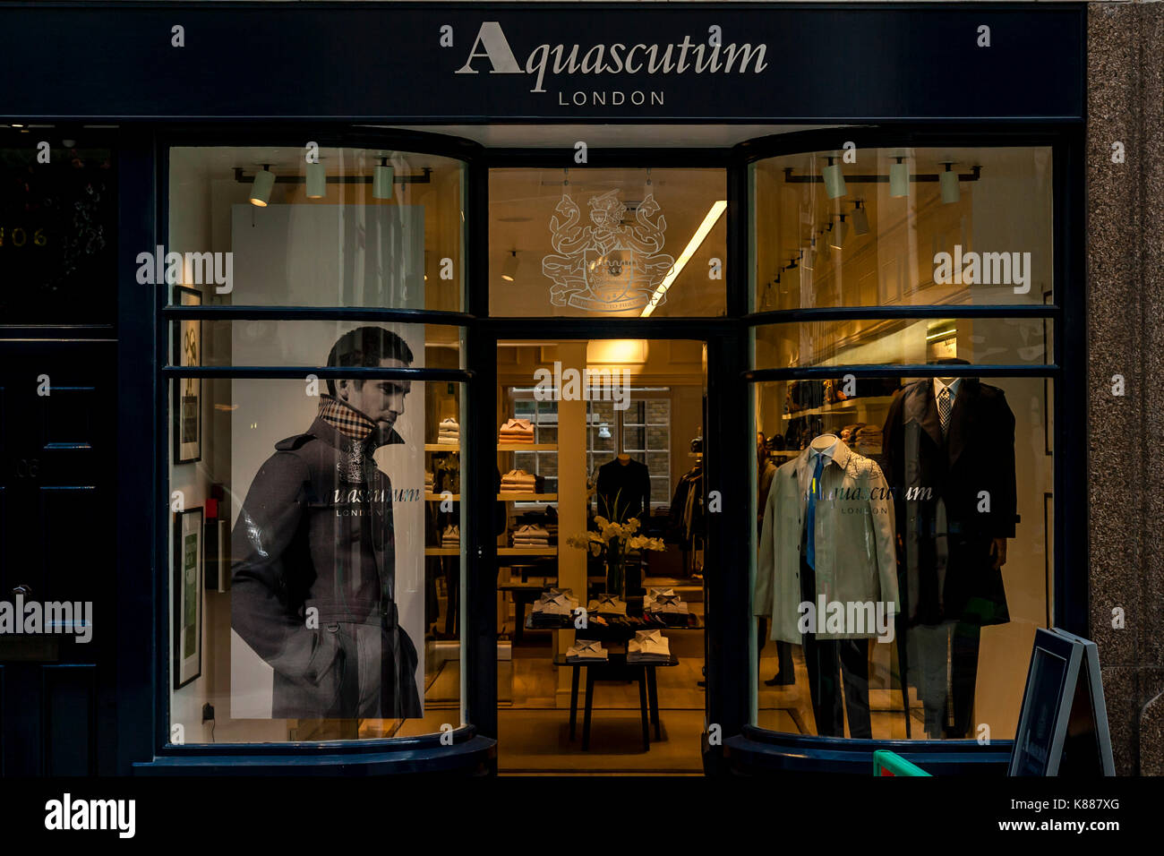 Aquascutum Clothing Shop In Jermyn Street, St James's, London, UK Stock  Photo - Alamy