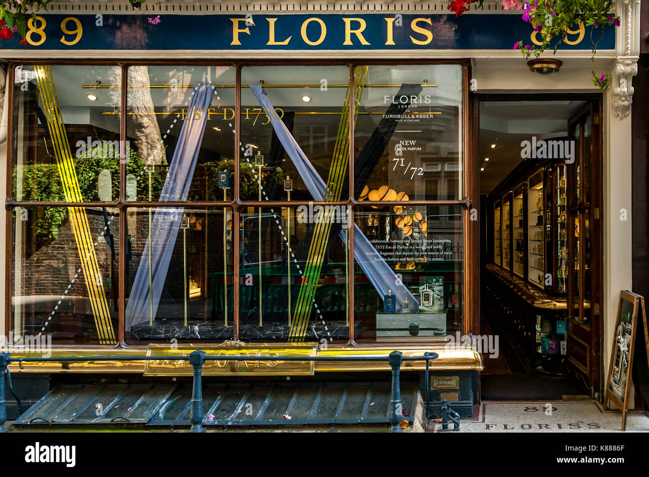 Floris Perfume and Fragrance Shop, Jermyn Street, St James's, London, UK Stock Photo