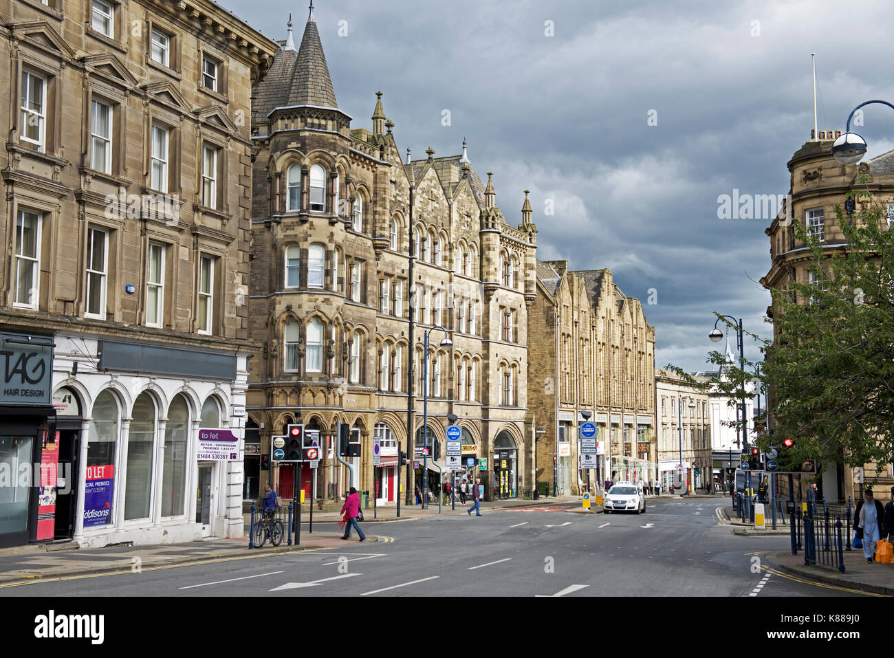 Westgate, Huddersfield, Kirklees, West Yorkshire, England UK Stock