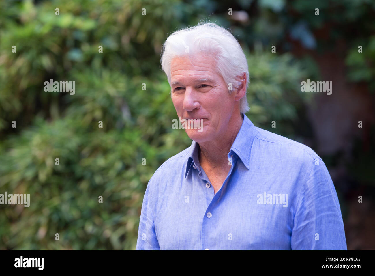 Roma, Italy. 18th Sep, 2017. Photocall with US actor Richard Gere in Rome for his new film "Norman: The Moderate Rise and Tragic Fall of a New York Fixer" (in Italian: "L'incredibile vita di Norman"). Credit: Matteo Nardone/Pacific Press/Alamy Live News Stock Photo