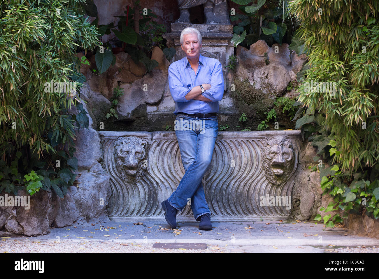 Roma, Italy. 18th Sep, 2017. Photocall with US actor Richard Gere in Rome for his new film "Norman: The Moderate Rise and Tragic Fall of a New York Fixer" (in Italian: "L'incredibile vita di Norman"). Credit: Matteo Nardone/Pacific Press/Alamy Live News Stock Photo
