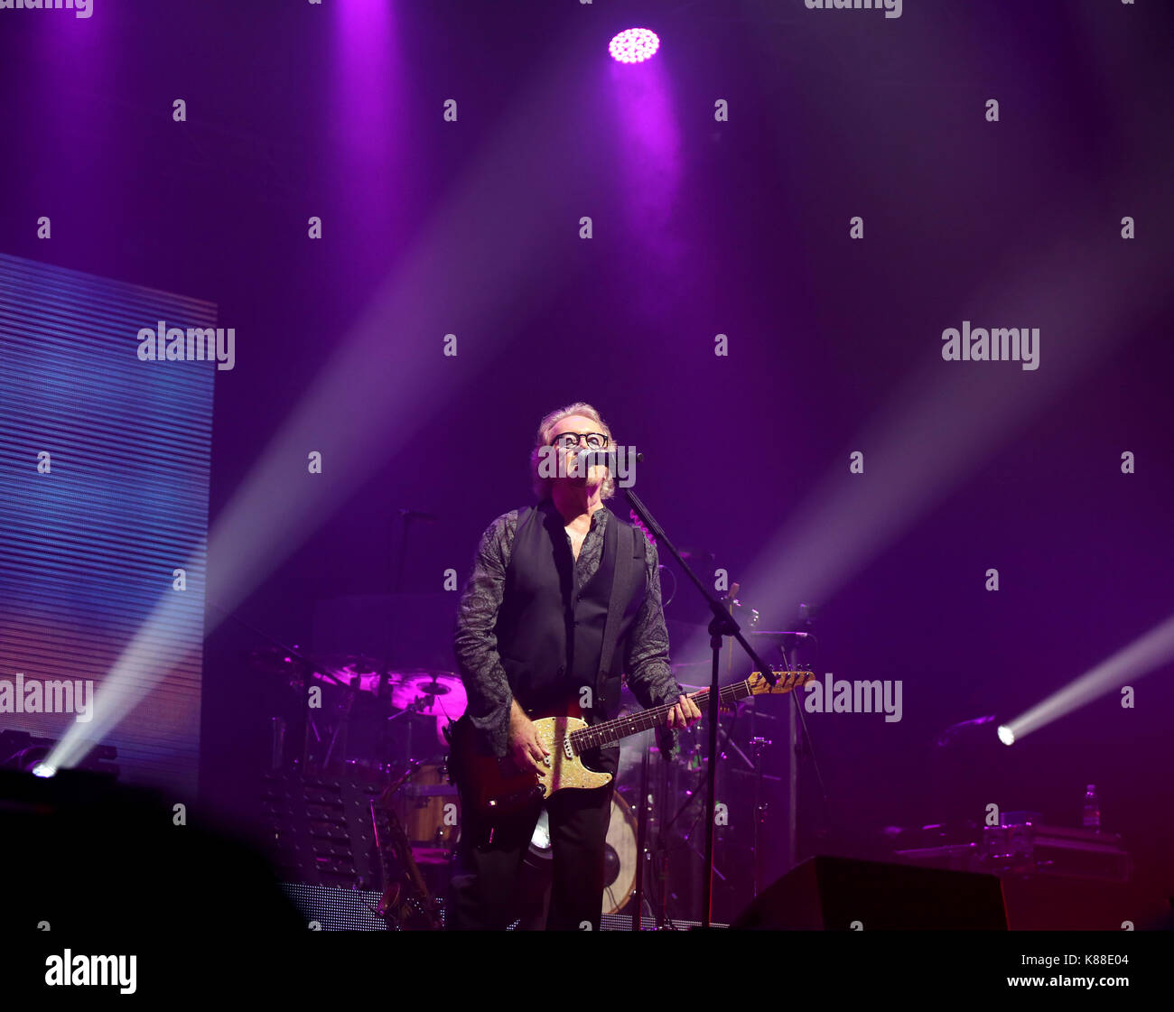 Vicenza, PD, Padua - May 19, 2017: Live Concert of Umberto Tozzi a famous Italian singer and song-writer Stock Photo