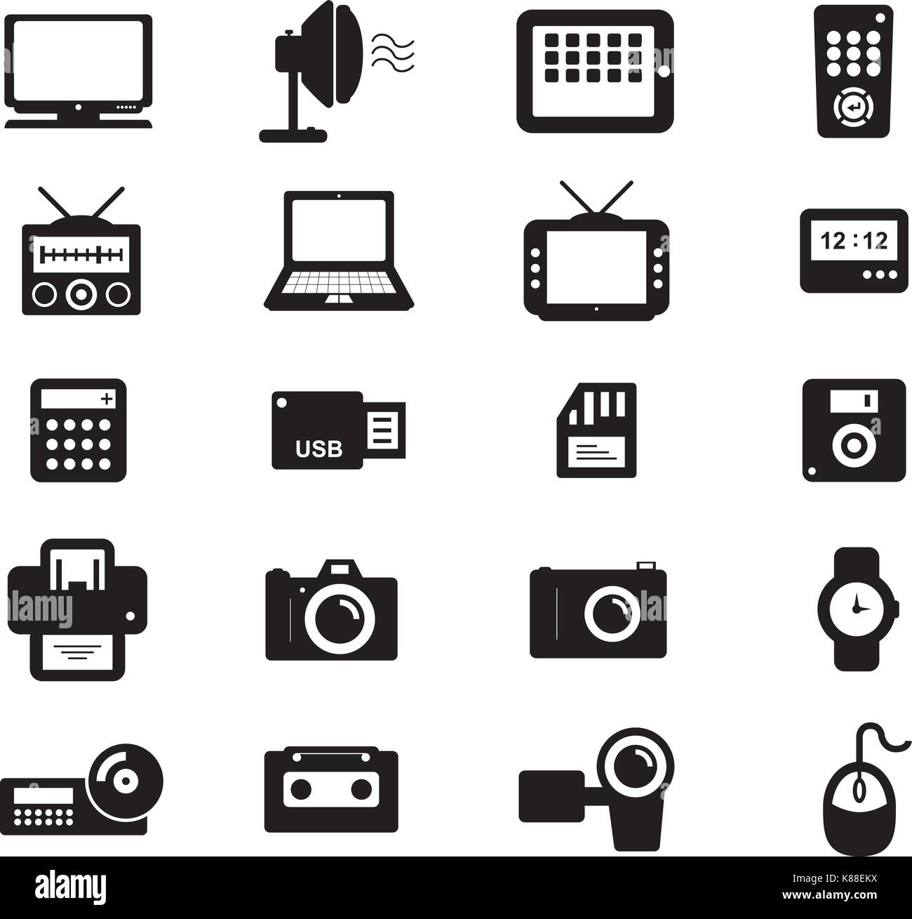 Electronic computing system Stock Vector Images - Alamy