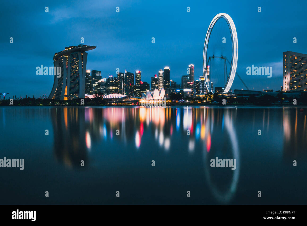 Singapore's skyline. Stock Photo