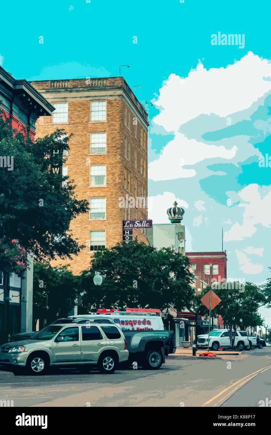Downtown Bryan Texas Stock Photo Alamy
