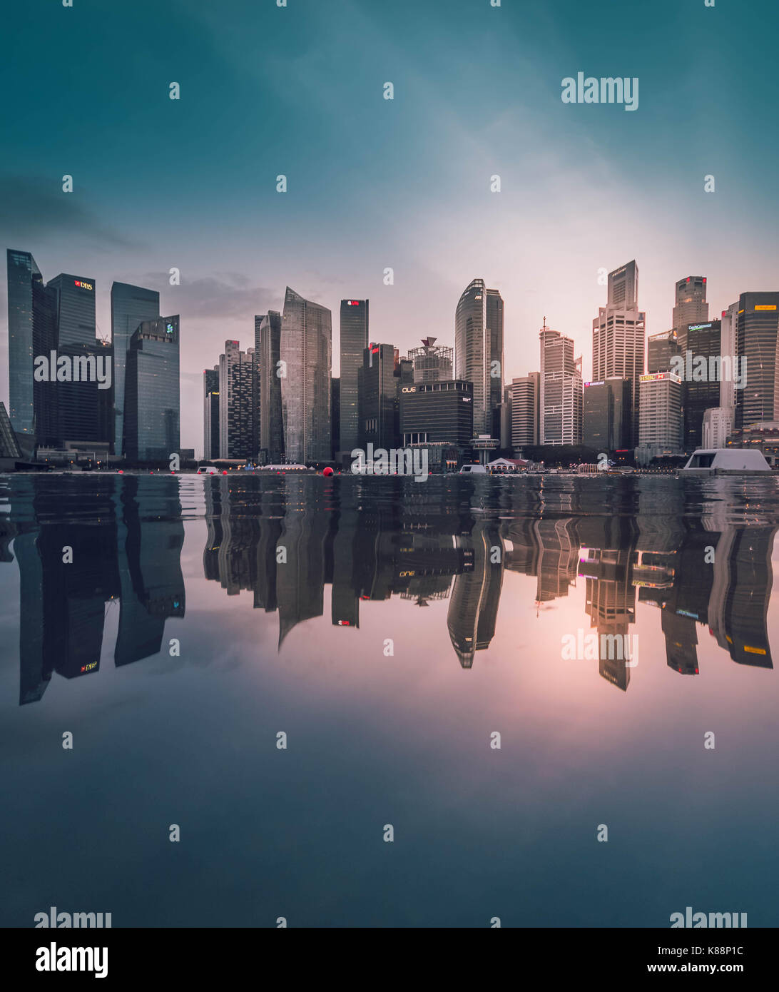 Singapore's skyline. Stock Photo