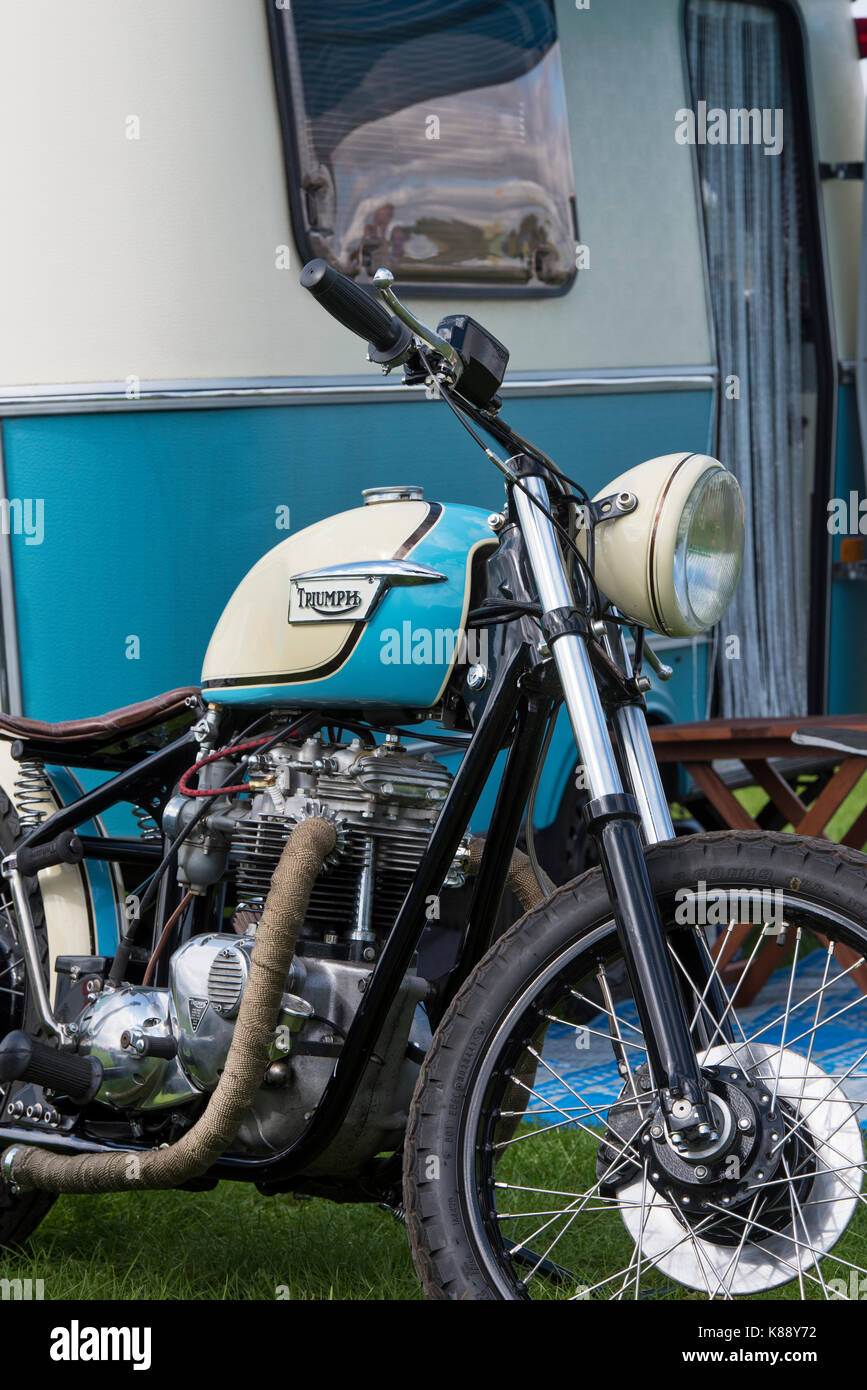 Vintage, bobber, triumph hi-res stock photography and images - Alamy