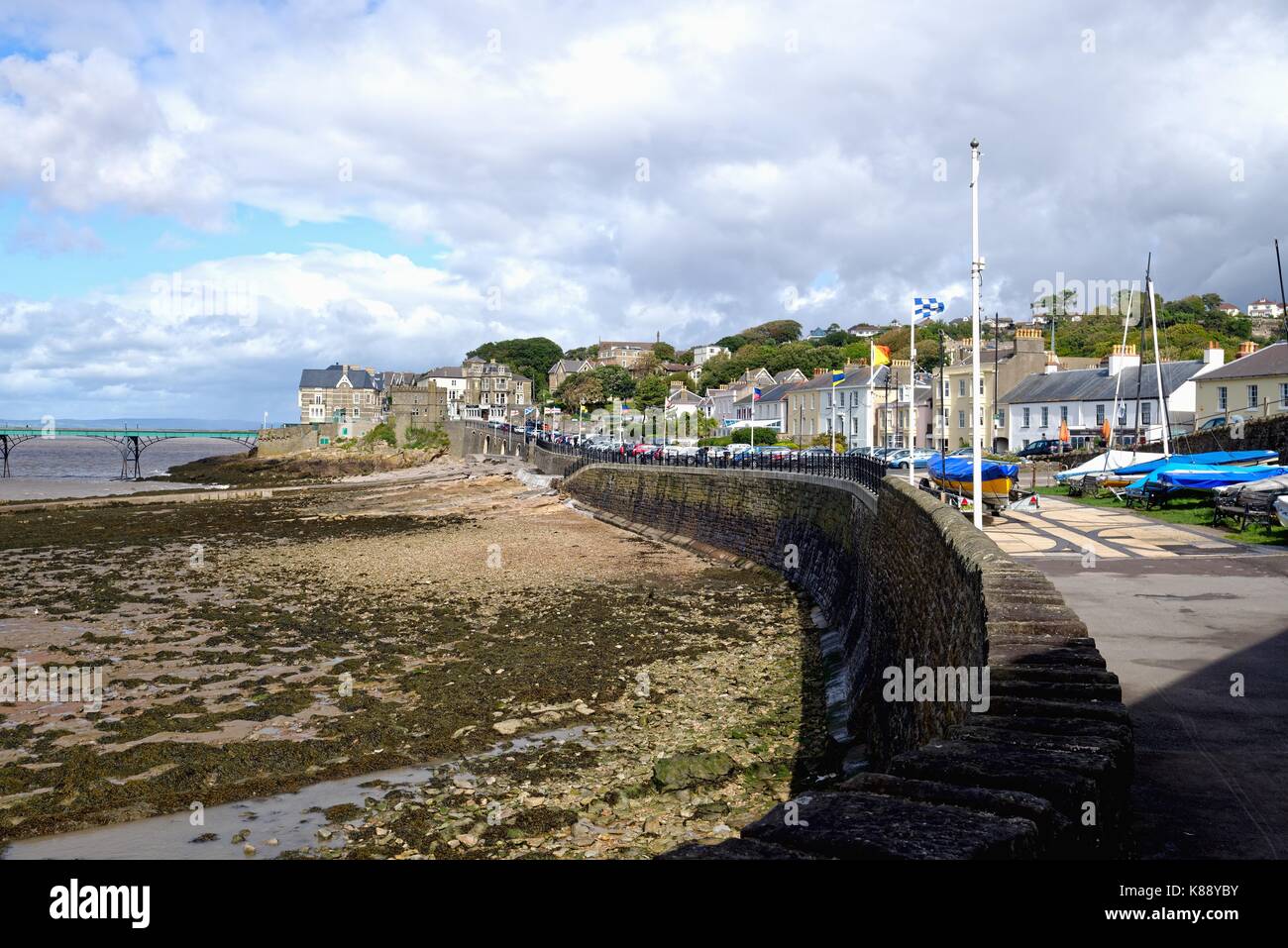 Clevedon seafront somerset england uk hires stock photography and