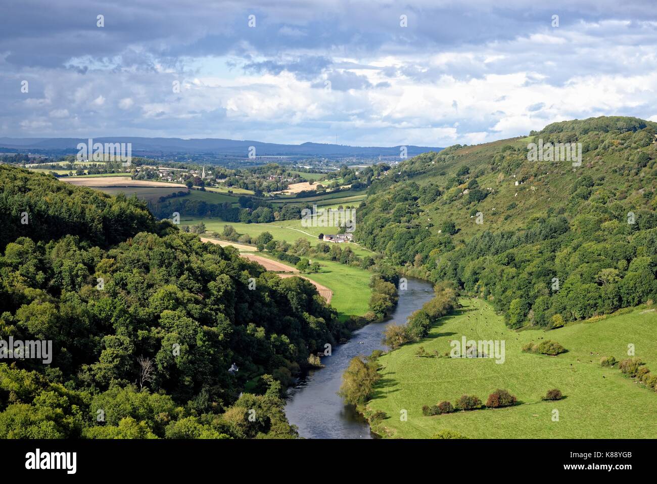 View from Symonds Yat Rock Gloucestershire England UK Stock Photo Alamy