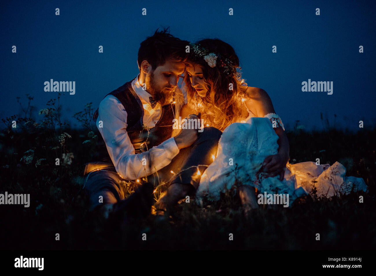 Wedding night bride groom hires stock photography and images Alamy