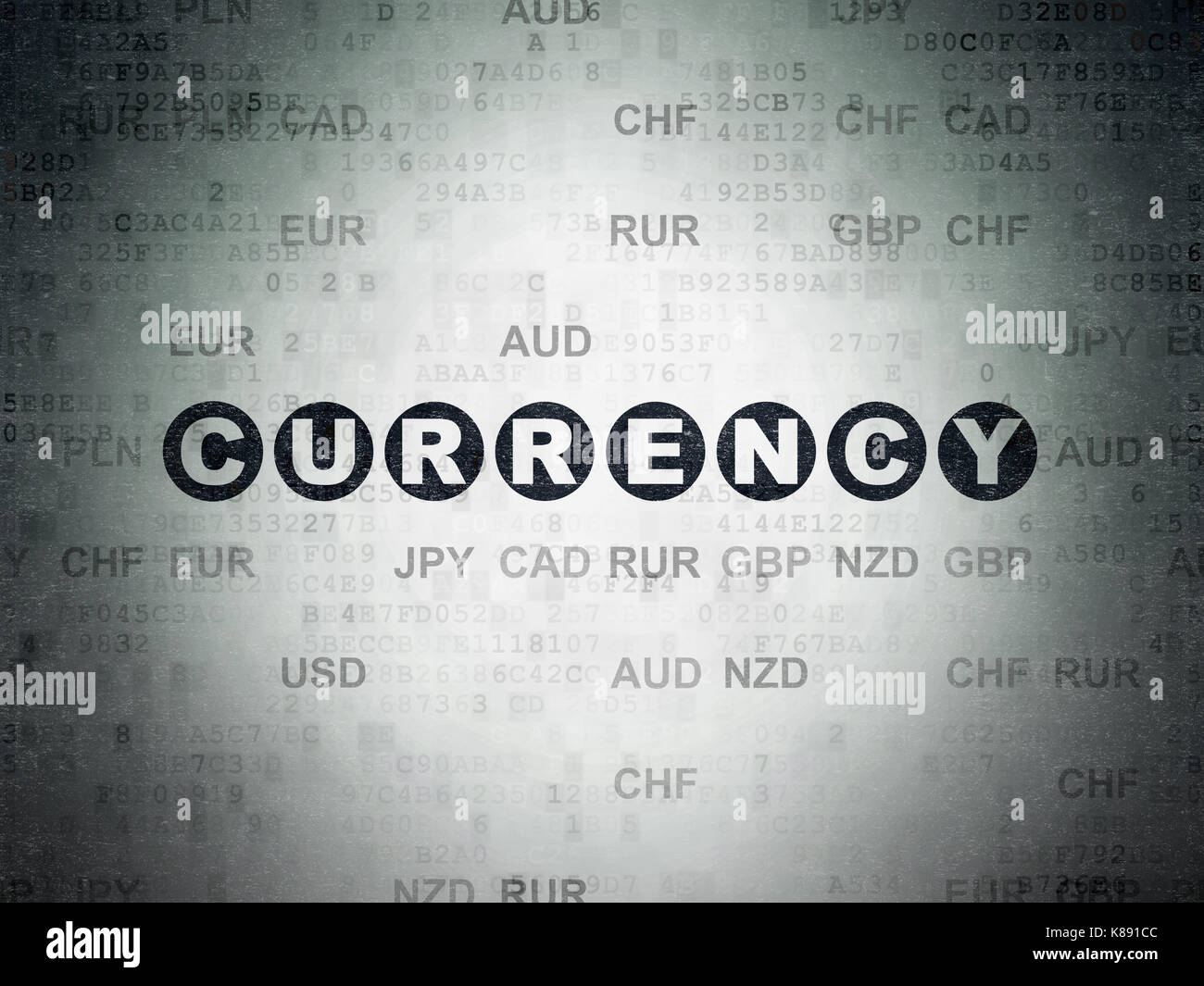 Currency concept: Currency on Digital Data Paper background Stock Photo ...