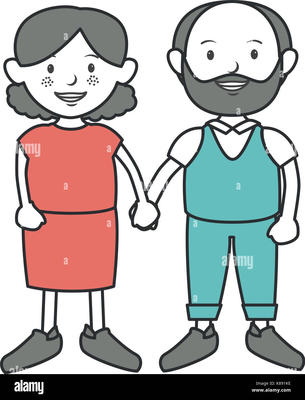 parent couple avatars characters vector illustration design Stock ...