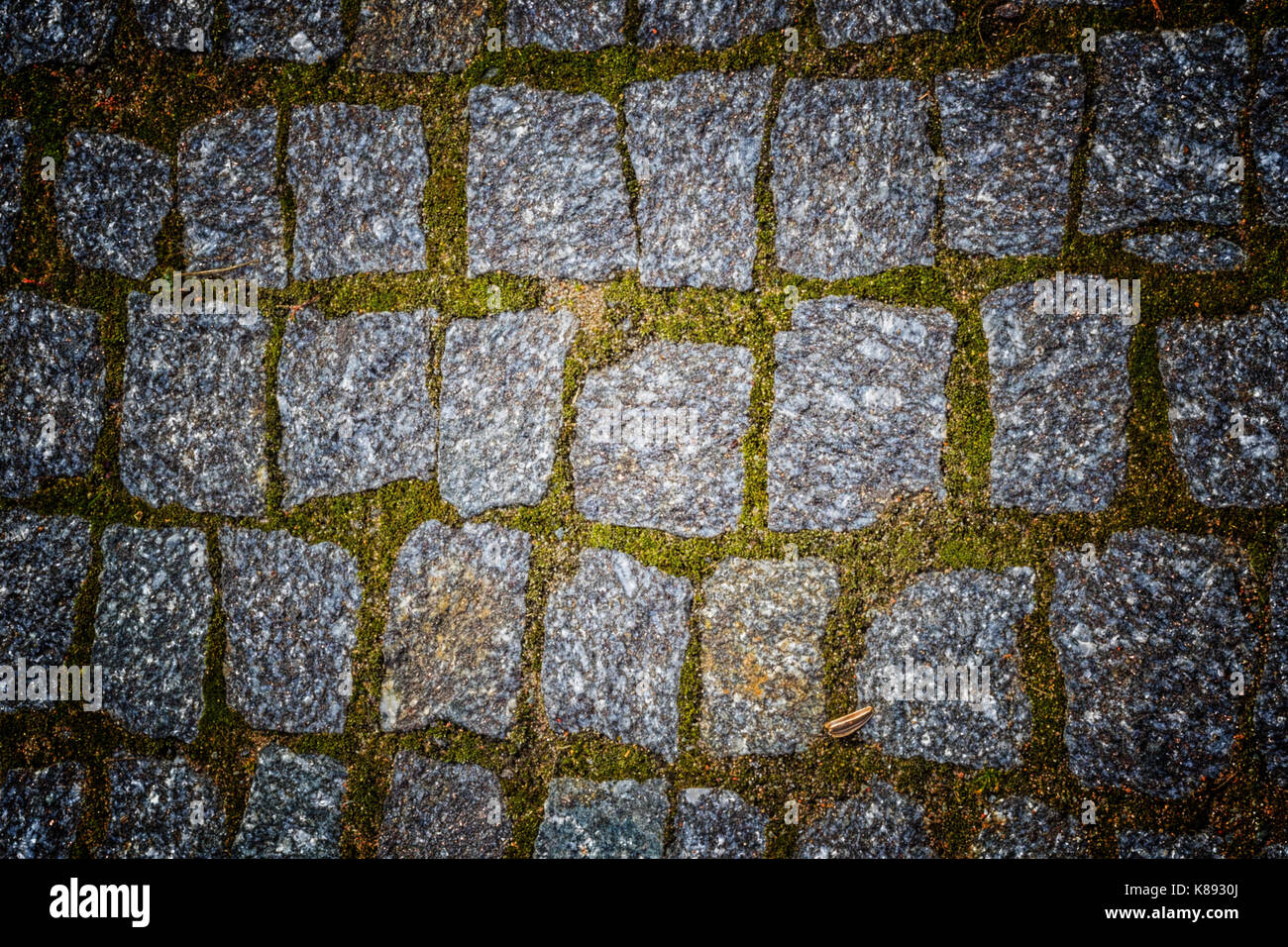 Abstract background of old cobblestone pavement texture with natural ...