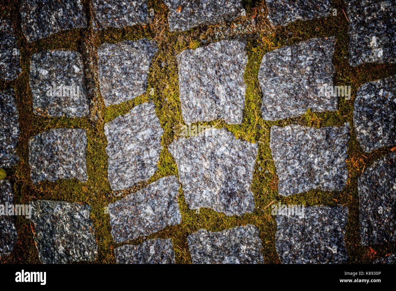 Abstract background of old cobblestone pavement texture with natural ...