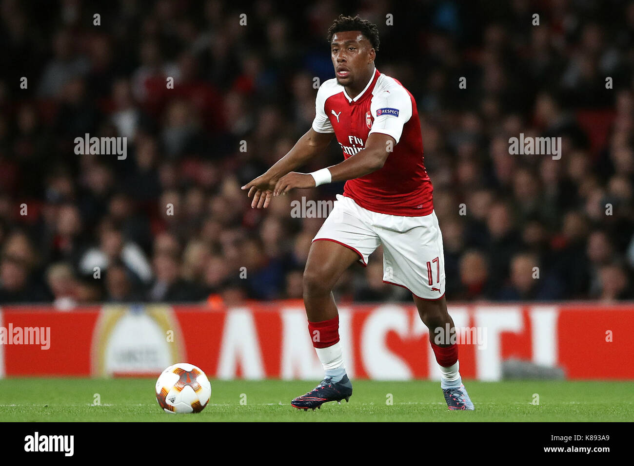 Main Signé Alex Iwobi Arsenal FC Football Échange Carte Match