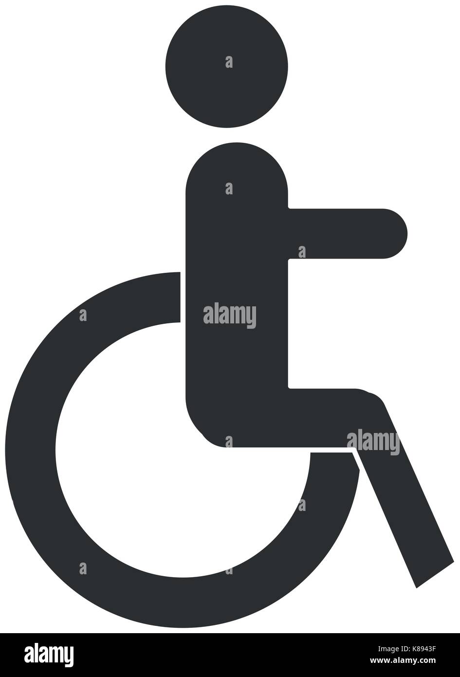 disabled sign isolated icon vector illustration design Stock Vector ...