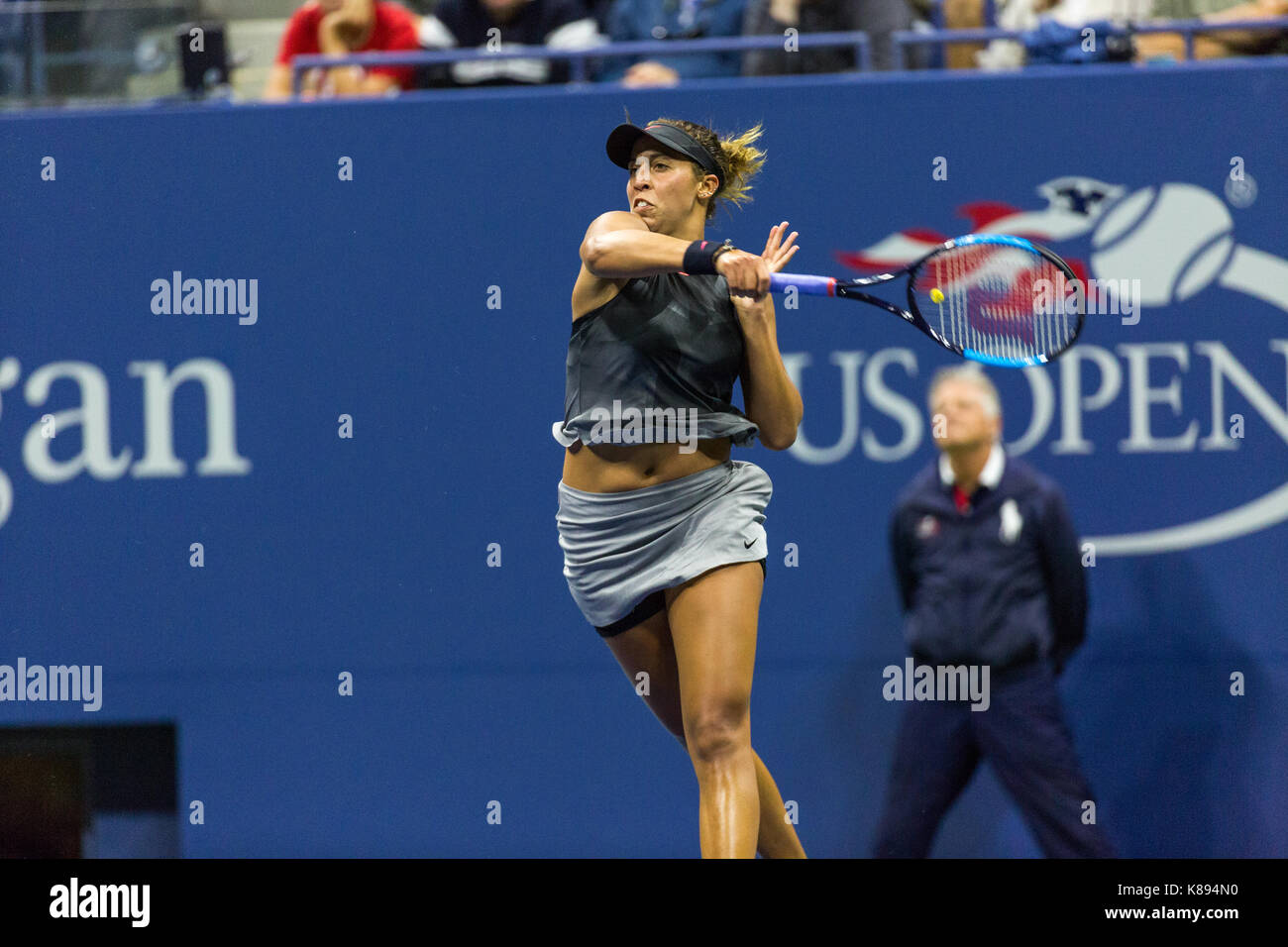 Madison Keys (USA) competing at the 2017 US Open Tennis Championships Stock Photo