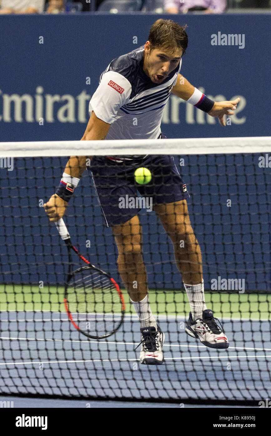 Lajovic Dusan (SRB) competing at the 2017 US Open Tennis Championships Stock Photo
