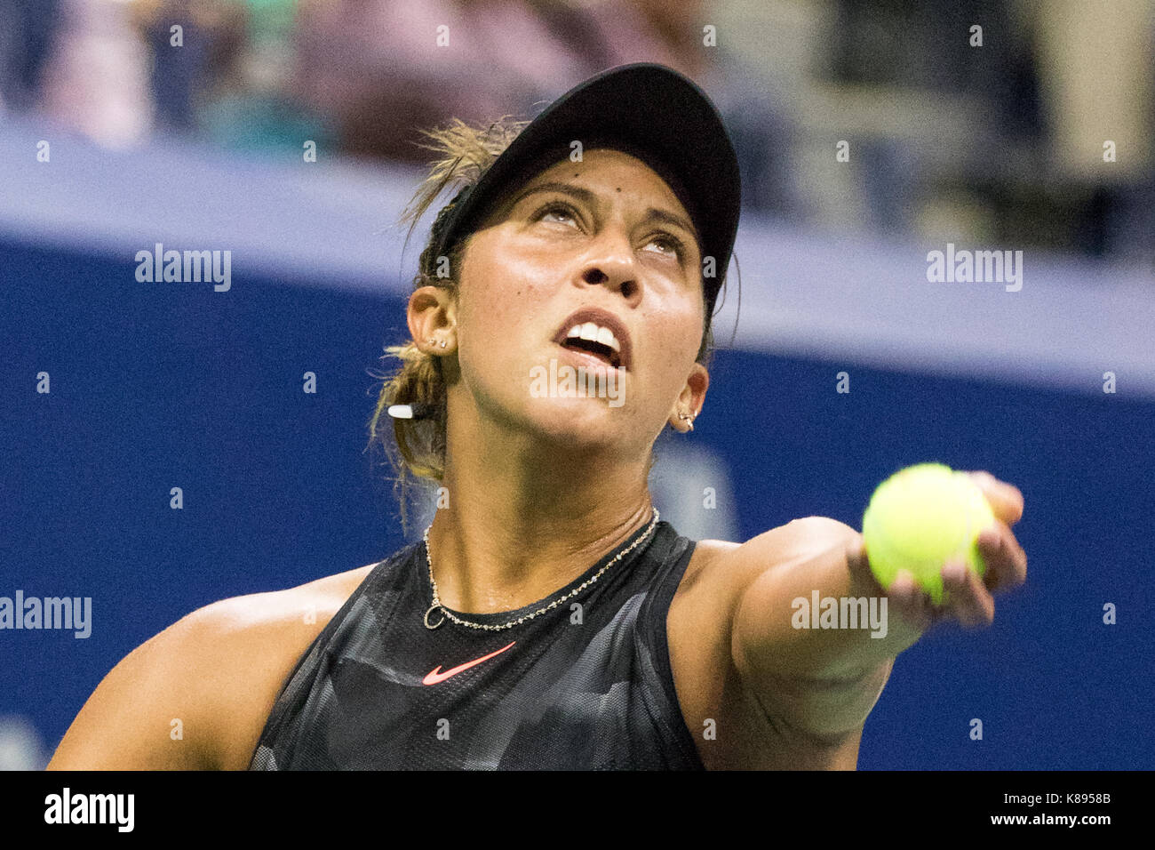 Madison Keys (USA) competing at the 2017 US Open Tennis Championships Stock Photo