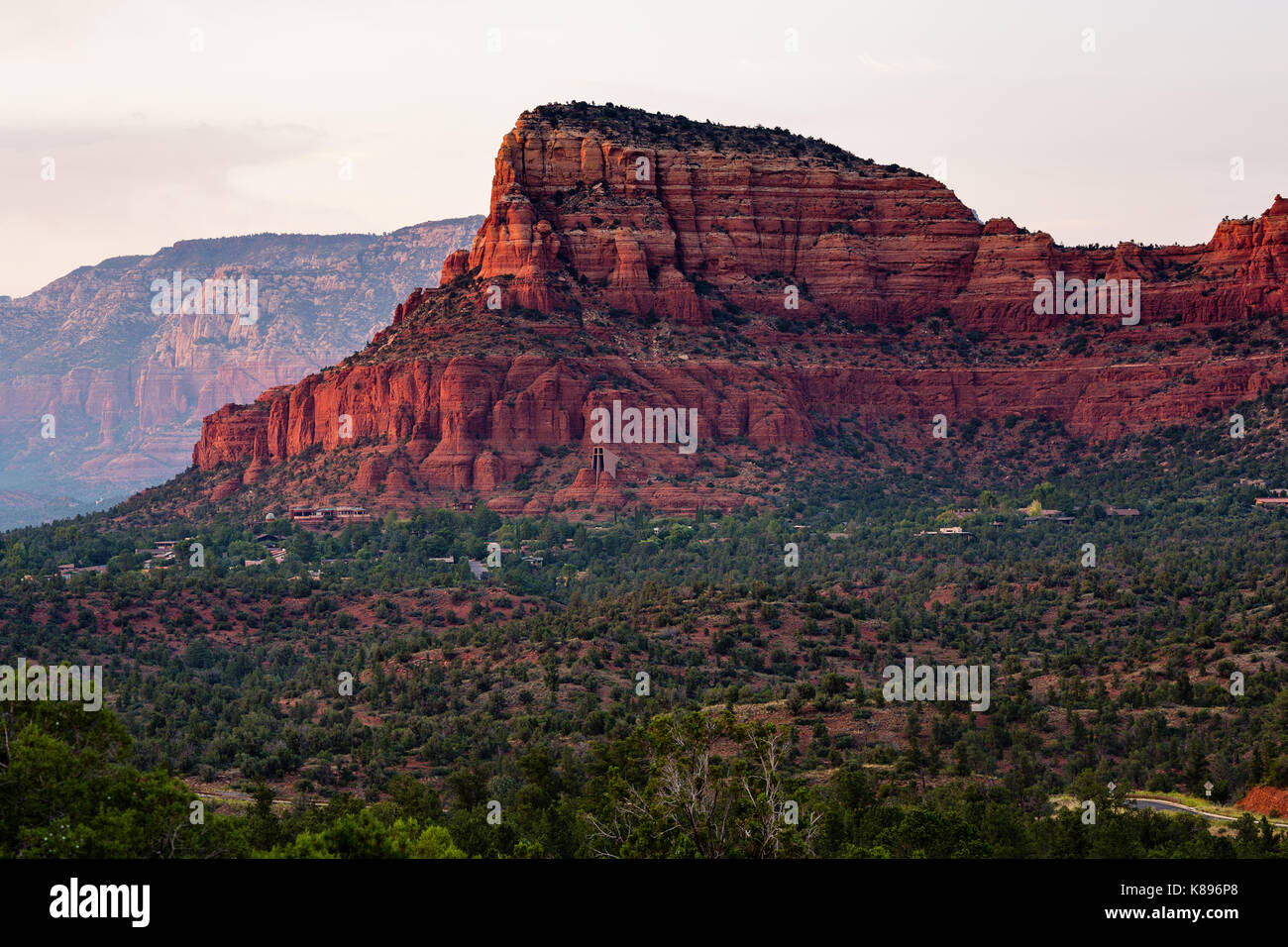 Red rocks in Sedona, Arizona at sunset Stock Photo Alamy