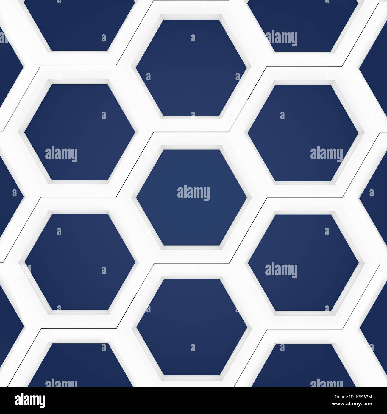 3d rendering of hexagonal abstract background Stock Photo - Alamy