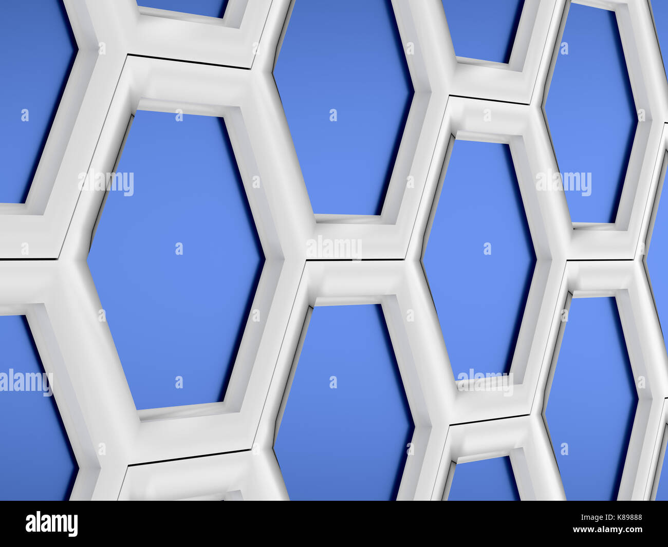 3d rendering of hexagonal abstract background Stock Photo - Alamy