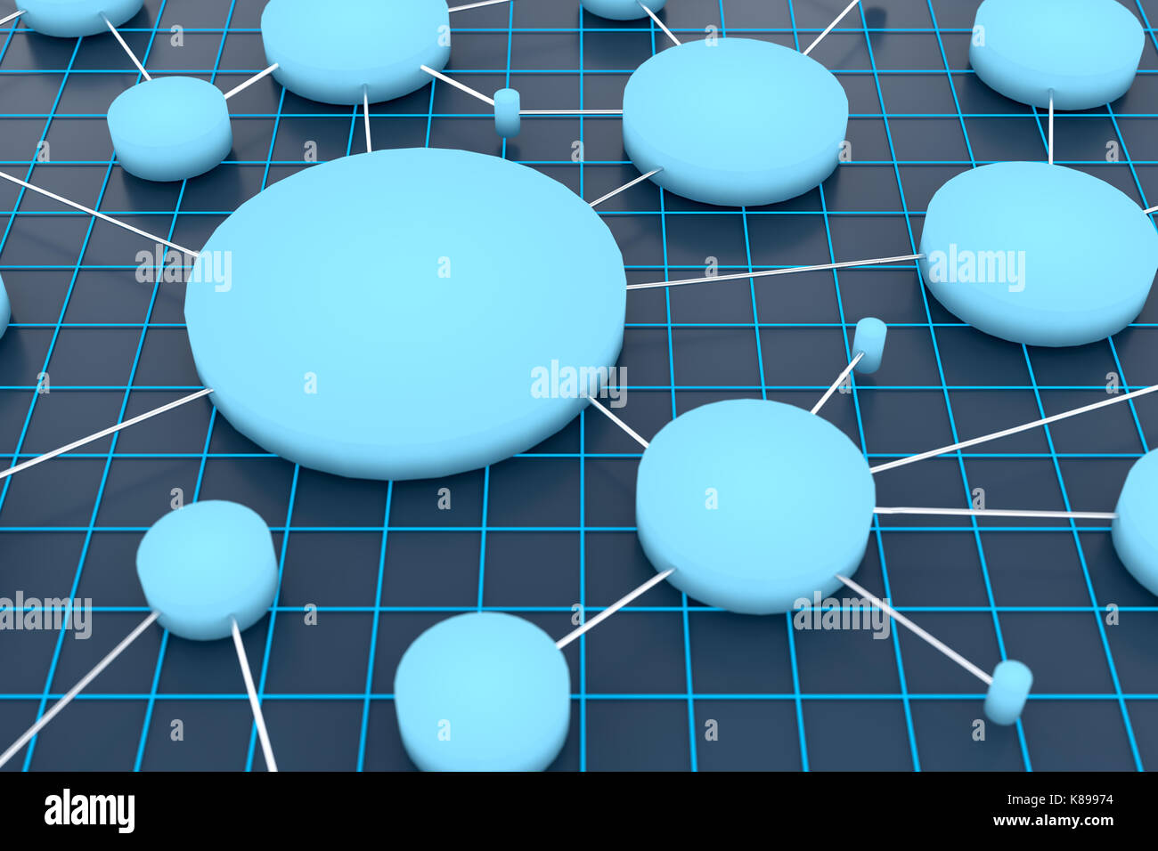 3d rendering of graphic for social network connection concept Stock ...