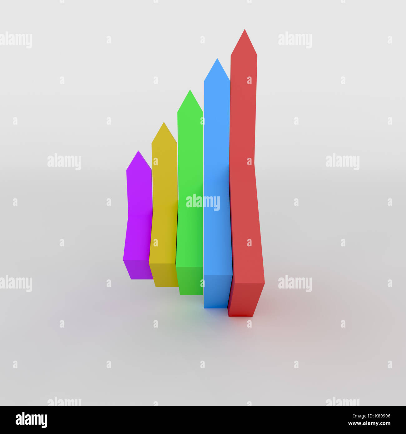 3d rendering arrow process hi-res stock photography and images - Alamy