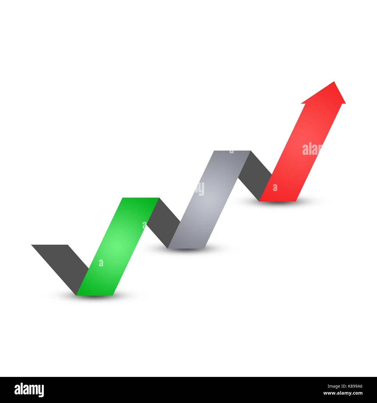 infographic arrow business on isolated white background Stock Photo - Alamy