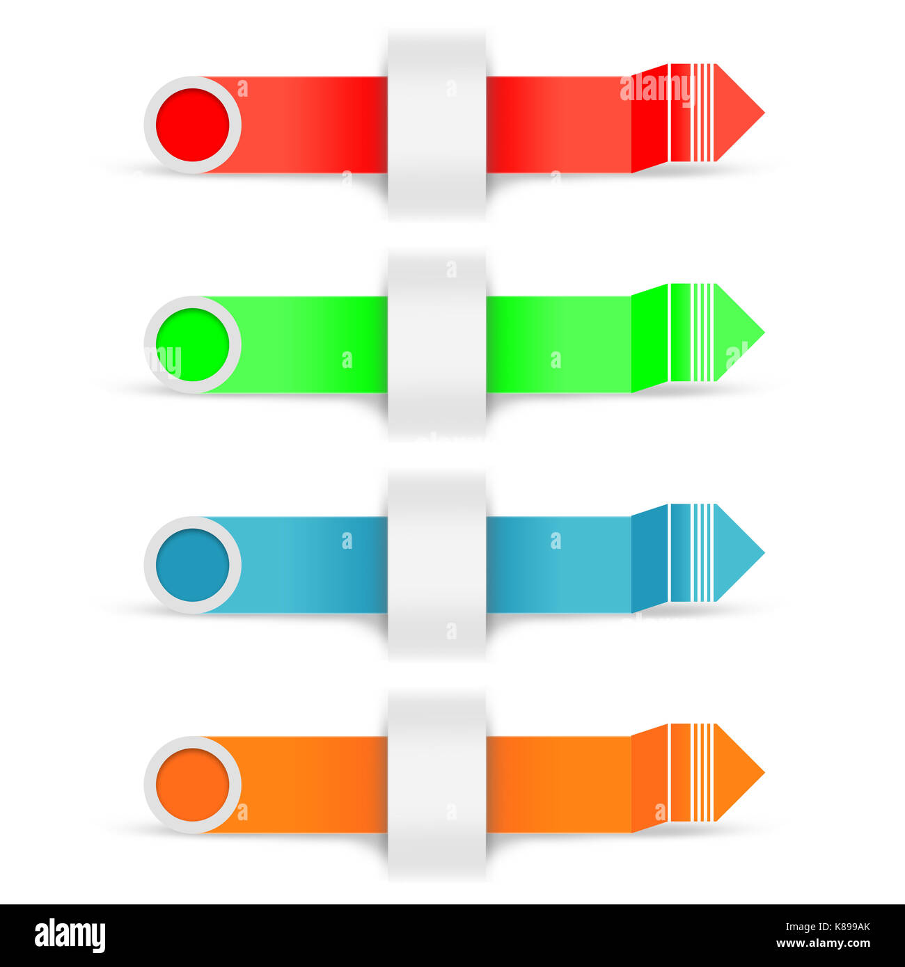 infographic modern business arrows on isolated white background Stock ...