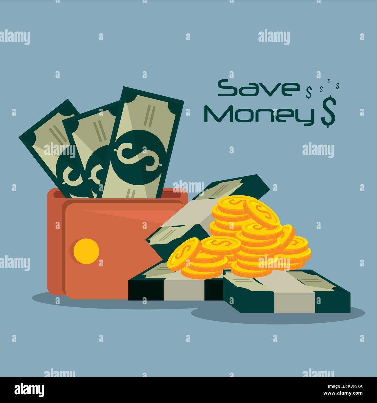 saving money concept vector illustration graphic design Stock Vector ...