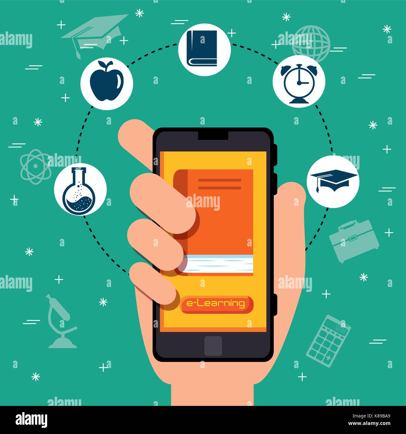 online education concept vector illustration graphic design Stock ...