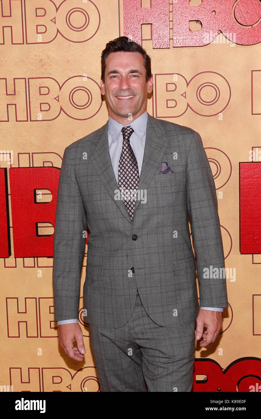 Los Angeles, CA, USA. 17th Sep, 2017. Jon Hamm at arrivals for HBO Emmy After Party - Part 2, The Pacific Design Center, Los Angeles, CA September 17, 2017. Credit: JA/Everett Collection/Alamy Live News Stock Photo