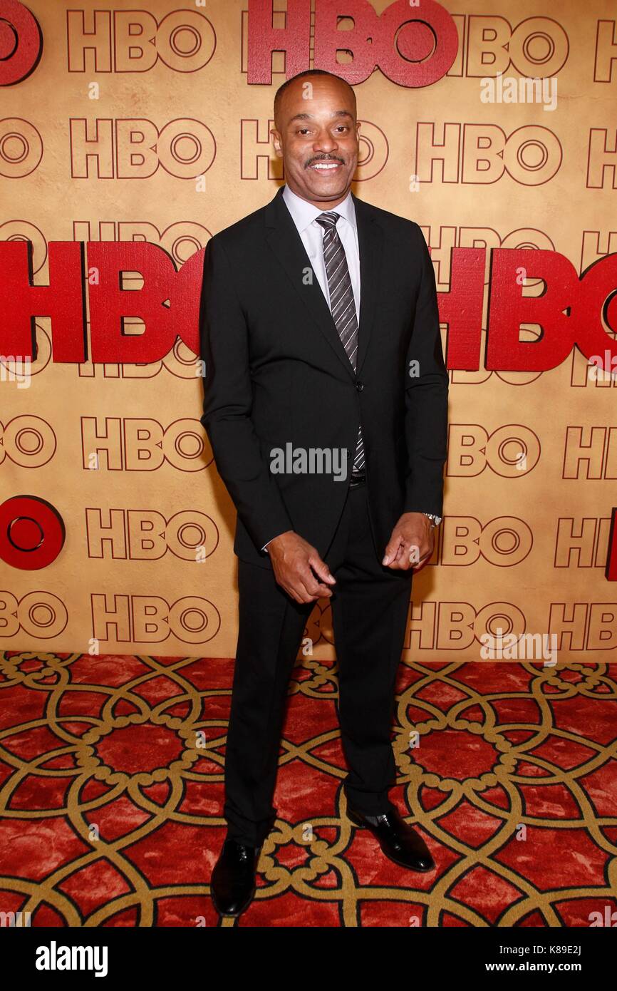 Los Angeles, CA, USA. 17th Sep, 2017. Rocky Carroll at arrivals for HBO Emmy After Party - Part 2, The Pacific Design Center, Los Angeles, CA September 17, 2017. Credit: JA/Everett Collection/Alamy Live News Stock Photo