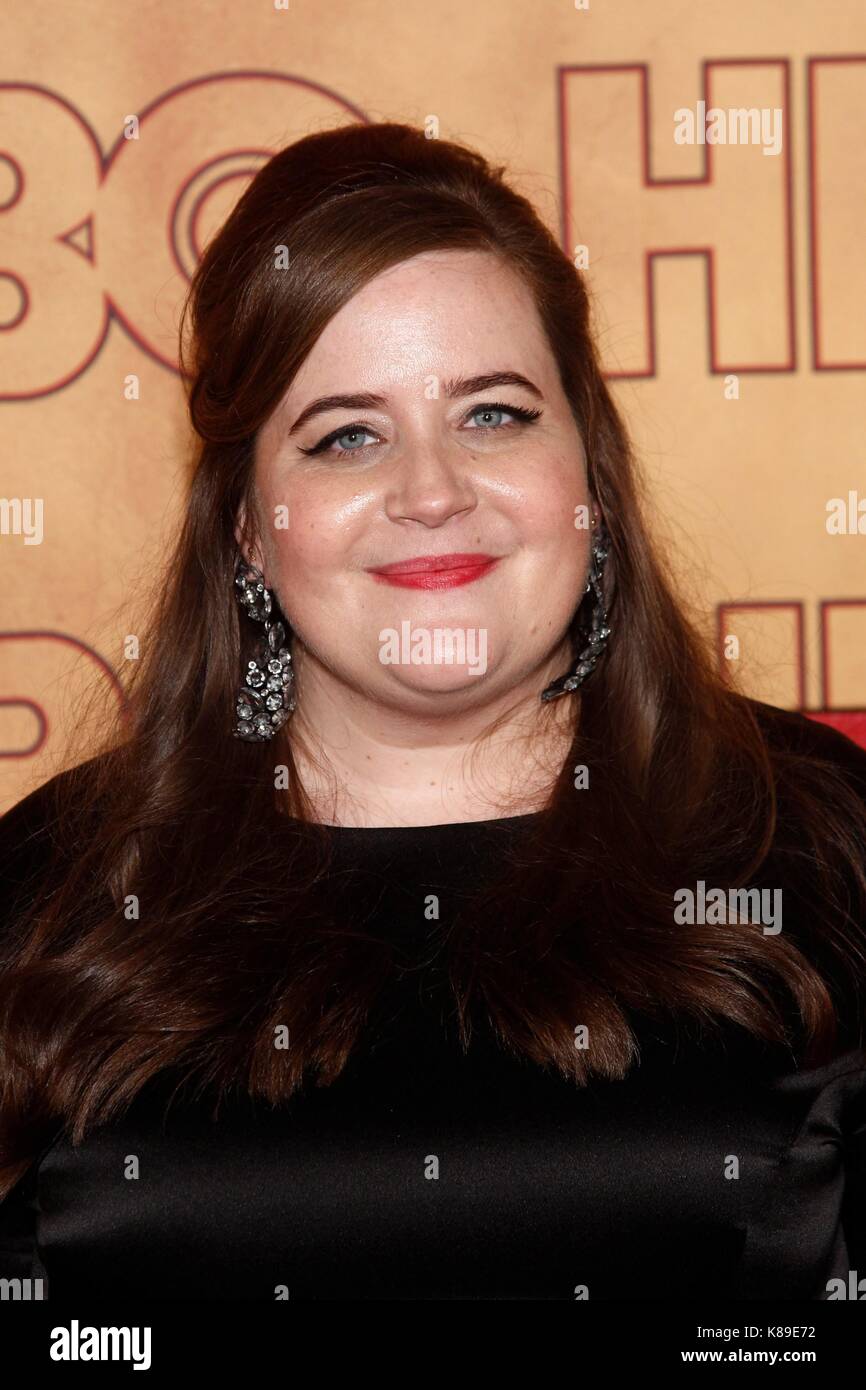 Los Angeles, CA, USA. 17th Sep, 2017. Aidy Bryant at arrivals for HBO Emmy After Party - Part 2, The Pacific Design Center, Los Angeles, CA September 17, 2017. Credit: JA/Everett Collection/Alamy Live News Stock Photo