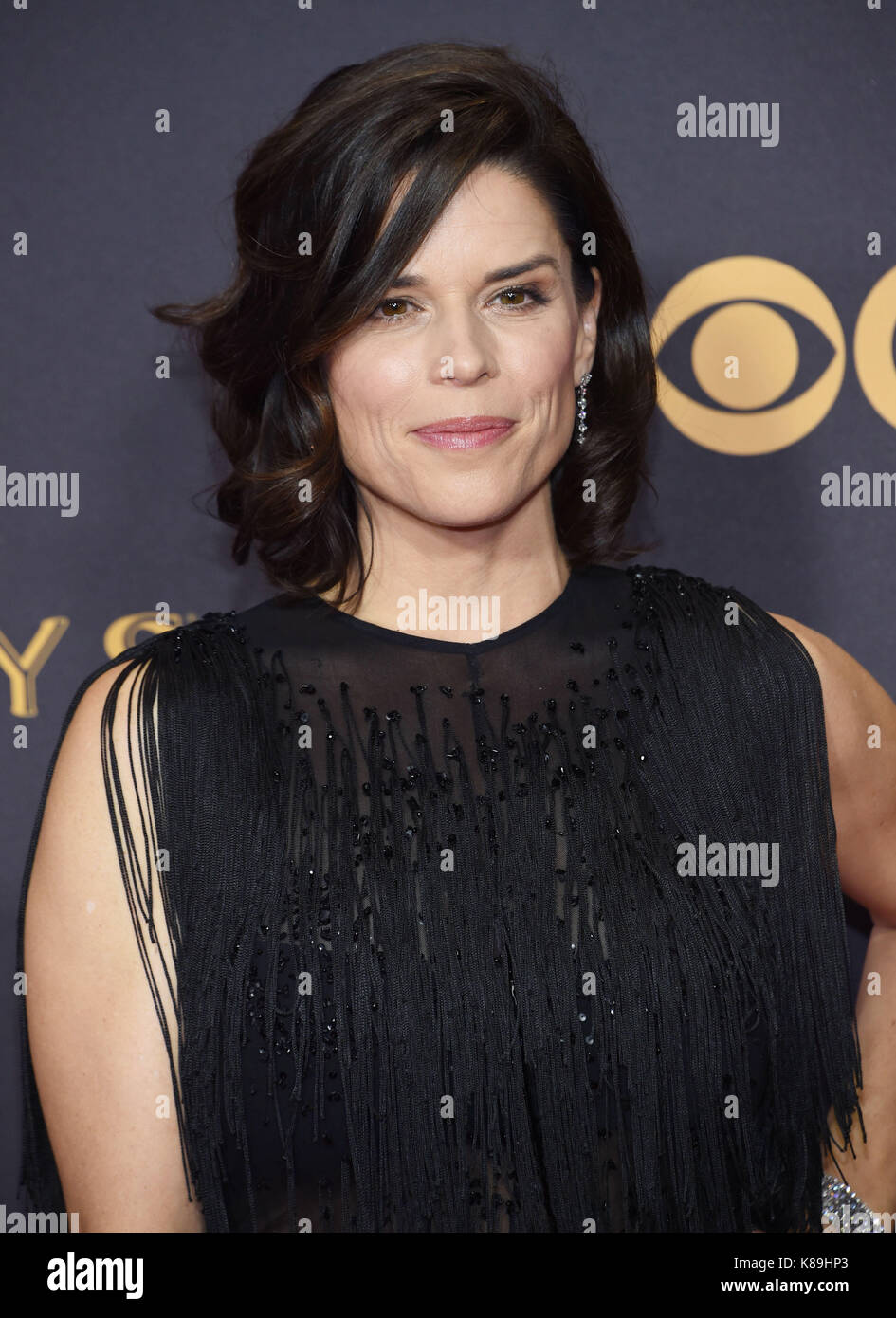 Los Angeles, USA. 17th Sep, 2017. Neve Campbell 225 arriving at the 69th annual Emmy awards at the Microsoft theatre. in Los Angeles. September 17, 2017 Credit: Tsuni/USA/Alamy Live News Stock Photo