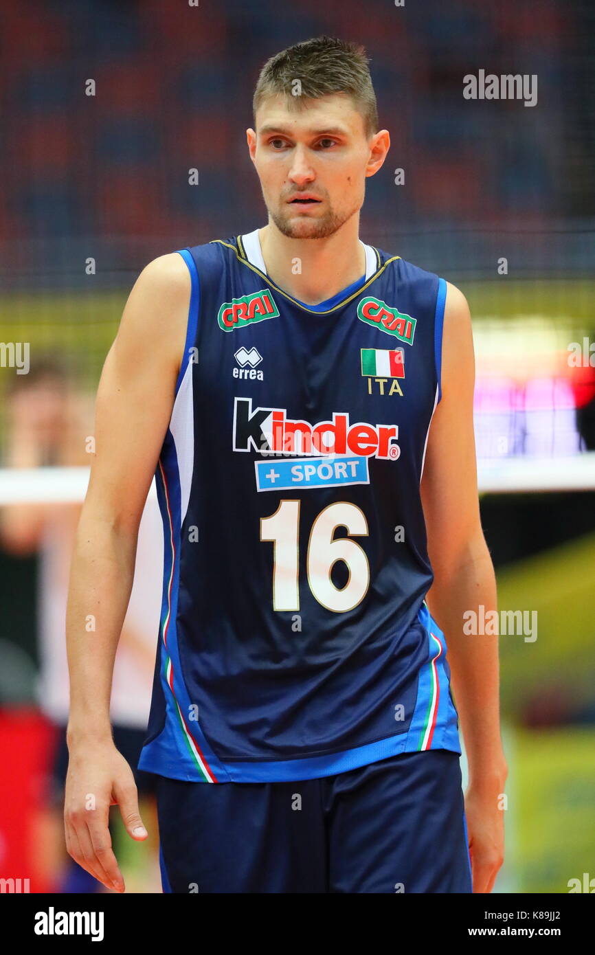 Osaka, Japan. 17th Sep, 2017. Oleg Antonov (ITA) Volleyball FIVB