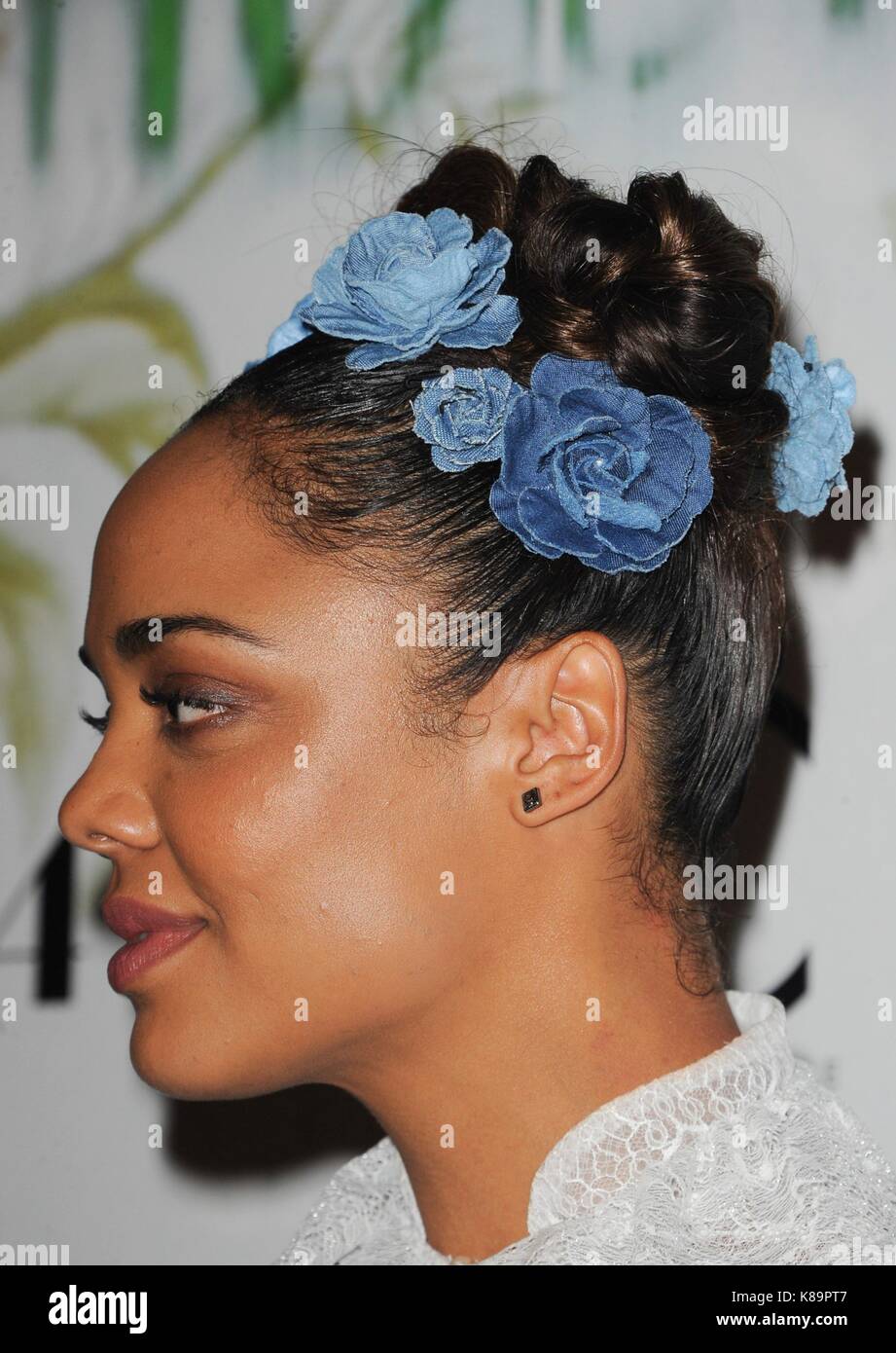 Los Angeles, CA, USA. 18th Sep, 2017. Tessa Thompson at arrivals for