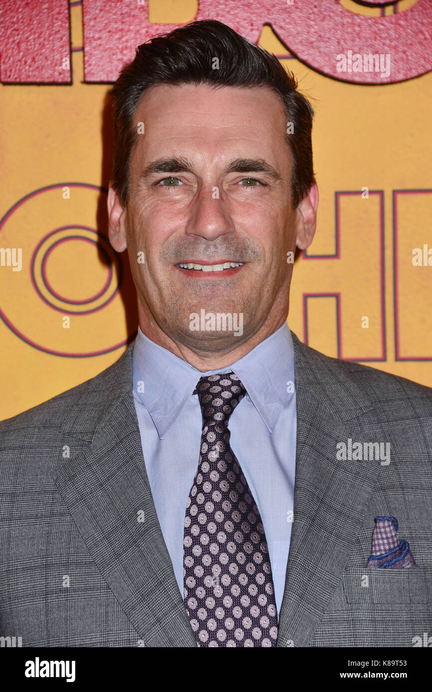 Los Angeles, USA. 17th Sep, 2017. Jon Hamm 388 arriving HBO Emmy Post Party 2017 at the Pacific Design Center in Los Angeles. September, 17, 2017. Credit: Tsuni/USA/Alamy Live News Stock Photo